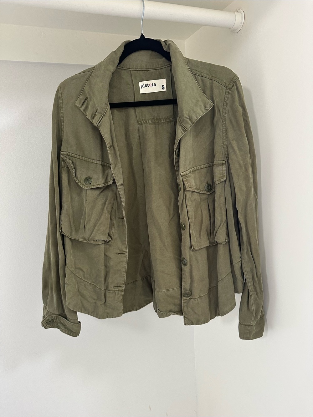 Green utility jacket